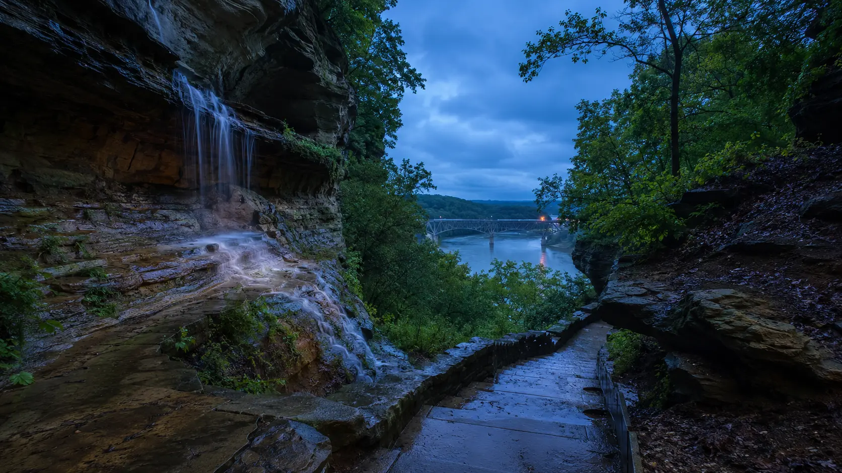 Conceptual after-rain atmosphere for the Starved Rock & Illinois River Valley chapter